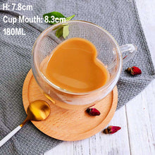 Load image into Gallery viewer, Heat Resistant Double Wall Glass Coffee/Tea Cups And Mugs Travel Double Coffee Mugs With The Handle Mugs Drinking Shot Glasses